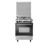 فرن غاز رسلان 4 عيون 60×60 سلفر وش استيل امان كامل