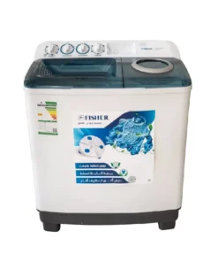 غسالة فيشر حوضين 10 كيلو - أبيض FW-P10000N2