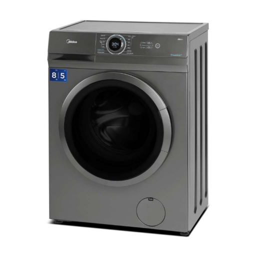 غسالة أمامية ميديا 8 ك - مجفف 5 ك - فضي - MF100D80SSA