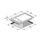 مسطح كهرباء كلفنيتور 30 سم -2 عين- استيل - KRBH-AFH2RD-132/X