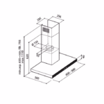 شفاط بلت ان كلفنيتور 60 سم - ايطالي - اسود - KHD-LEVEL6B