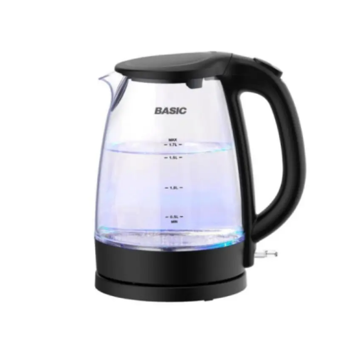غلاية مياه بيسك 1.7 لتر - 2200 وات - زجاج - BK-17G