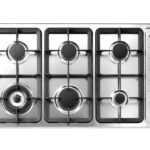 سطح كلفيناتور غاز بلت ان 6 شعلة 90 سم مفاتيح جانبيه KRBH-ASCLTPO-196/X