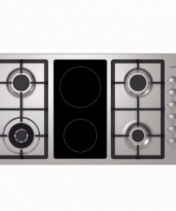 مسطح غاز وكهرباء ماستر جاز 90 سم - 6 شعلات - ستيل - H92GVCX