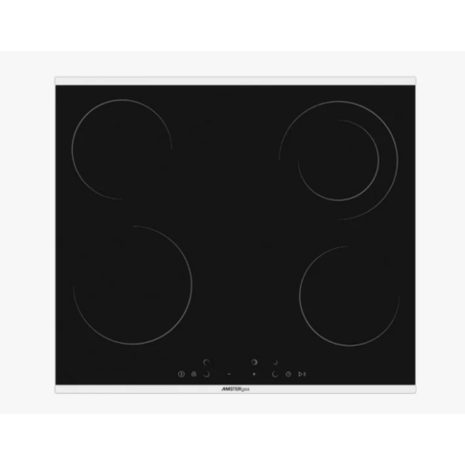 مسطح كهرباء ماستر جاز 60 سم - 4 عيون - اسود - H64TCT