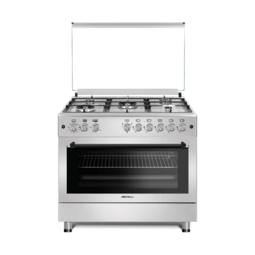 فرن غاز ماستر جاز 90 سم 5 شعلات - ستيل - MGF9S50GF-HIXO