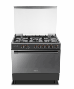 فرن غاز توشيبا 5 عيون - 90 * 60 سم - سطح استيل جانب سلفر - 36LMG5G089KS-SA