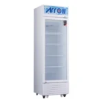 ثلاجة عرض ارو 12 قدم 1 باب زجاج ديفروست - أبيض RO-350SCK