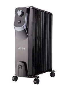 دفاية زيت ارو 2500 وات - 15 ريشة - أسود - RO-15OHSB