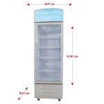 ثلاجة عرض بان كول باب واحد زجاج XLS-250W