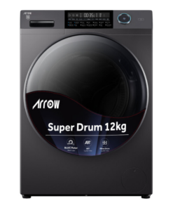 غسالة تعبئة امامية ارو 12 كيلو - فضي - RO-12FWDHS