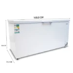 أوجين فريزر أفقي 17.7 قدم D-Frost أبيض UCFK500