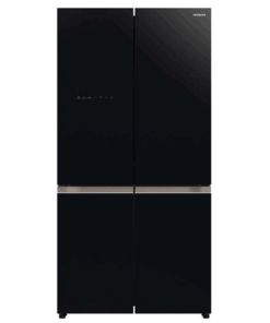 ثلاجة هيتاشي دولابي 18.1 قدم انفرتر 4 باب زجاج أسود R-WB720VS0GBK
