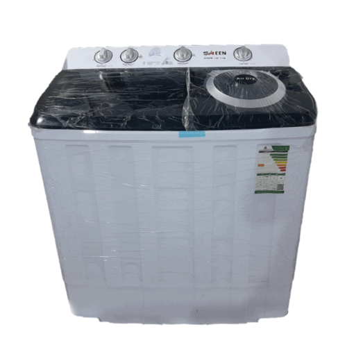 غسالة سرين 13 كيلو حوضين - ابيض - SRWM-13K-TTW