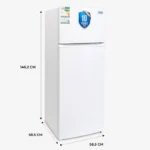 ثلاجة ٧ قدم يوجين بابين D-Frost - أبيض UR2DM203W