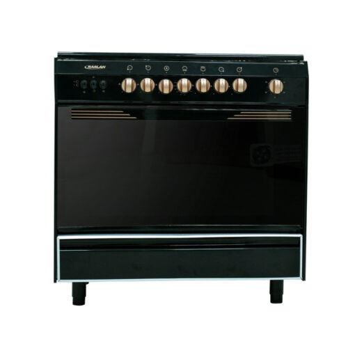 فرن غاز رسلان 5 عيون 60×90 بسطح استيل 9905RM