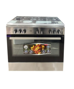 فرن غاز اوسكار 5 عيون 60×90 ستيل امان كامل تركي F95ZGWHM-OSC01(COOK)