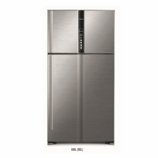 ثلاجة هيتاشي بابين 21.2 قدم انفرتر سلفر لامع تايلندي R-V805PS1KV-1BSL(ME)