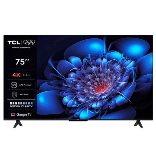 شاشة 75 بوصة سمارت 4K TCL اوامر صوتيه 75P69K GOOGLE TV