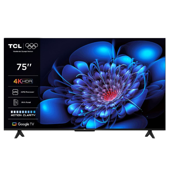شاشة 75 بوصة سمارت 4K TCL اوامر صوتيه 75P69K GOOGLE TV