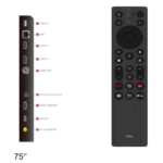 شاشة سمارت تى سى ال 75 بوصة - 4K - GOOGLE TV - اوامر صوتيه - 75P69K