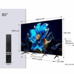 شاشة سمارت تي سي ال 85 بوصة - 85P7K - 4K-GOOGLE TV - QLED-AIRPLAY