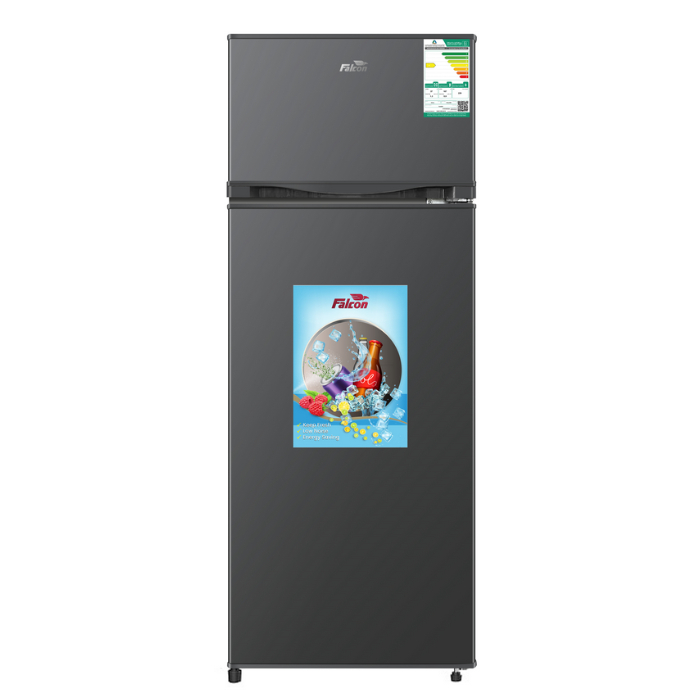 ثلاجة بابين فالكون 7.2 قدم Defrost فضي FLK205(S) ثلاجة بابين فالكون 7.2 قدم Defrost فضي FLK205(S)