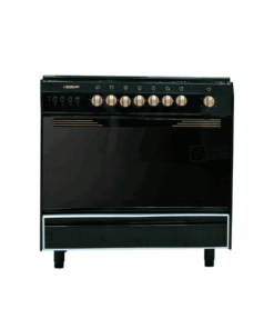 فرن غاز رسلان 5 عيون 60×90 سم بمروحة مفاتيح ذهبي 9905RM-N