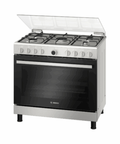 فرن غاز بوش 5 عيون 60*90 سم تركي بمروحة ستيل HGV1F0U59M
