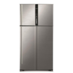 ثلاجة بابين هيتاشي 25 قدم انفرتر تايلندي فضي لامع R-V905PS1KV-1BSL(ME)