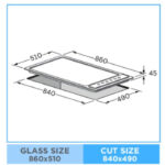 سطح غاز بلت ان كلفنيتور 5 عيون - 90 سم - اسود - ايطالي - KH-G90-5BTL-KFSC