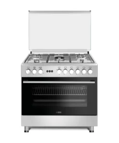 جي ال جنرال فرن غاز 90*60 سم 5 عيون شبك ثقيل بمروحة ستيل F9S50G2-TIMS