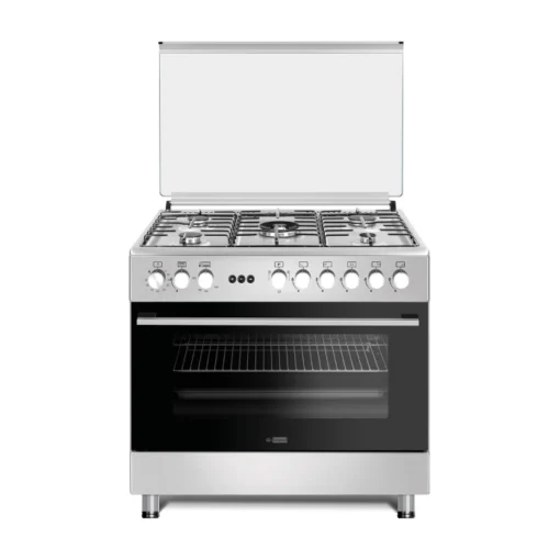 جي ال جنرال فرن غاز 90*60 سم 5 عيون شبك ثقيل بمروحة ستيل F9S50G2-TIMS