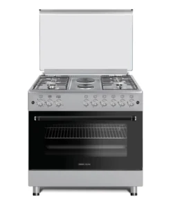فرن مطبخ جي ال جنرال 90*60 سم 4 غاز 2 كهرباء تركي ستيل F9H42G2-HI