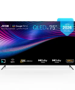 تلفزيون 75 بوصة سمارت اركو RO-75LCQ120 QLED 4K Google TV