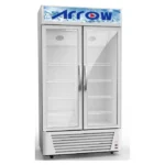 ثلاجة عرض ارو 22 قدم 2 باب زجاج - أبيض RO-650SCK