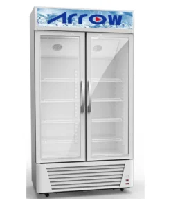 ثلاجة عرض ارو 22 قدم 2 باب زجاج - أبيض RO-650SCK