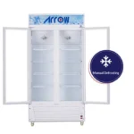 ثلاجة عرض ارو 22 قدم 2 باب زجاج - أبيض RO-650SCK