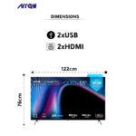 شاشة سمارت أركيو - 55 بوصة -QLED بدقة 4K - RO-55LCQ120