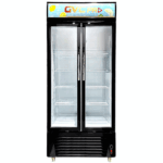 ثلاجة عرض جى فى سى برو 18.3 قدم 2 باب زجاج GVSW-680