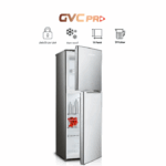 ثلاجة بابين جى فى سى برو 11 قدم - فضى - 500-GVRF