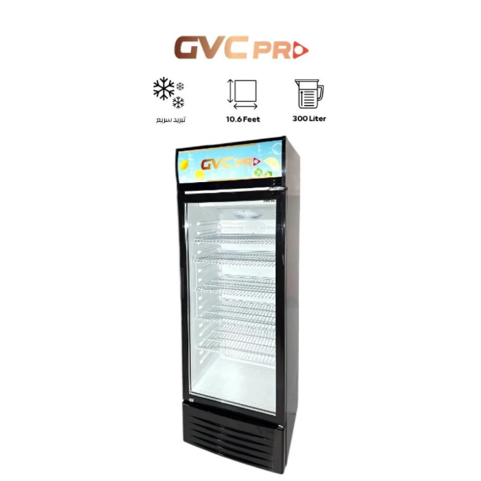 ثلاجة عرض جى فى سى برو 10.6 قدم - أسود GVSW-480-1 ثلاجة عرض جى فى سى برو 10.6 قدم - أسود GVSW-480-1