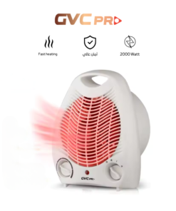 دفاية مروحة GVC PRO دائرية 2000 وات أبيض GVCHT-1803