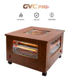 دفاية كهربائية ديكور GVC PRO خشبى 2000 وات GVCHT-3445