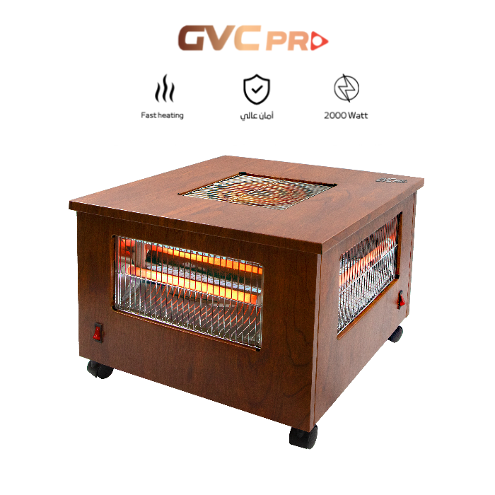 دفاية كهربائية ديكور GVC PRO خشبى 2000 وات GVCHT-3445 دفاية كهربائية ديكور GVC PRO خشبى 2000 وات GVCHT-3445