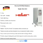 دفاية زيت هيلر 11 ريشة 2000 وات صناعة ألماني 2011 MAS