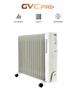 دفاية زيت جى فى سى برو 11 ريشة 2500 وات ابيض GVOR-2011