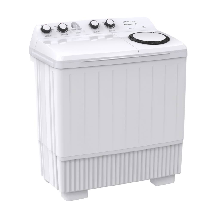 غسالة حوضين ابسوم 12 كيلو - ابيض IP120WM غسالة حوضين ابسوم 12 كيلو - ابيض IP120WM