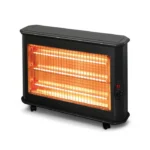 دفاية كهربائية تركى كومتيل 2000 وات 3 شمعات - اسود KS2700