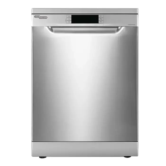 غسالة صحون سوبر جنرال 14 مكان 7 برامج ديجيتال فضي KSGDW1608SS غسالة صحون سوبر جنرال 14 مكان 7 برامج ديجيتال فضي KSGDW1608SS